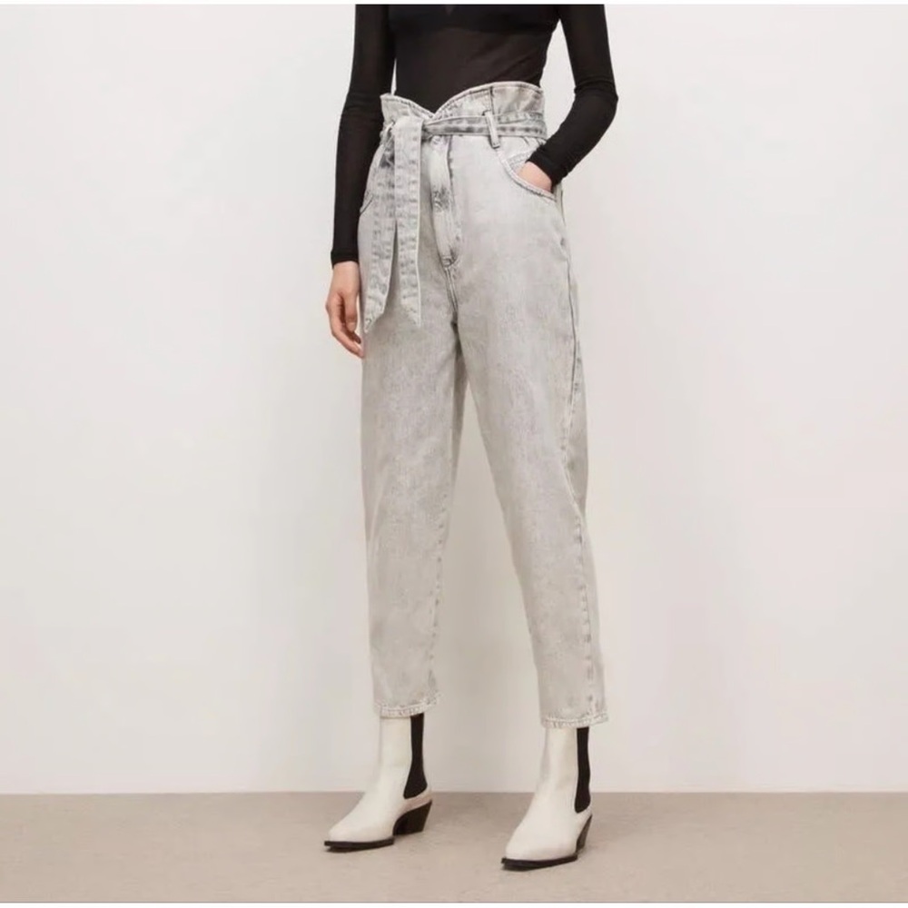 All Saints Sammy Papaerbag Jeans size 4